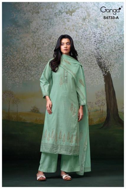 Ganga nivellea 4733 ladies dress materials wholesale hyderabad